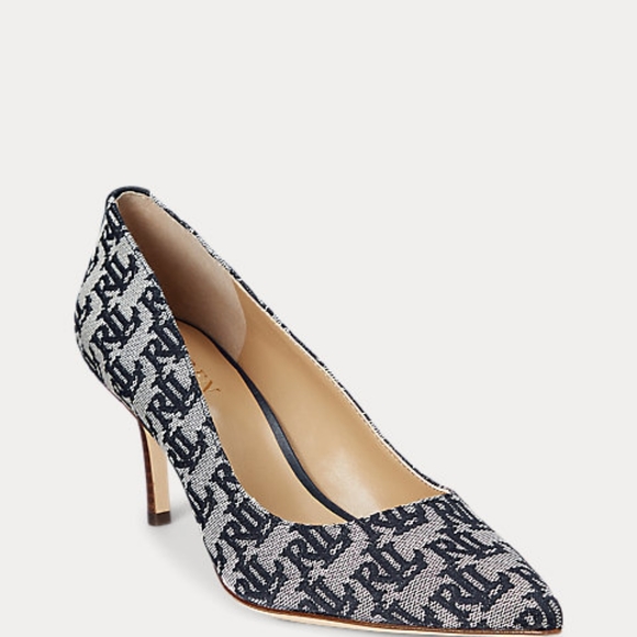 Lauren Ralph Lauren Shoes - Lauren Ralph Lauren Lanette Monogram Jacquard Pump new